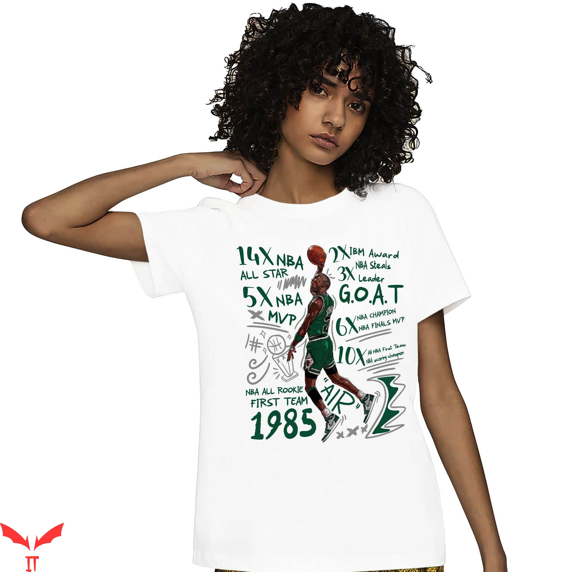 Jordan 1 T-Shirt MJ Accolades Match J1 High OG Gorge Green Jordan 1 T-Shirt MJ Accolades Match J1 High OG Gorge Green