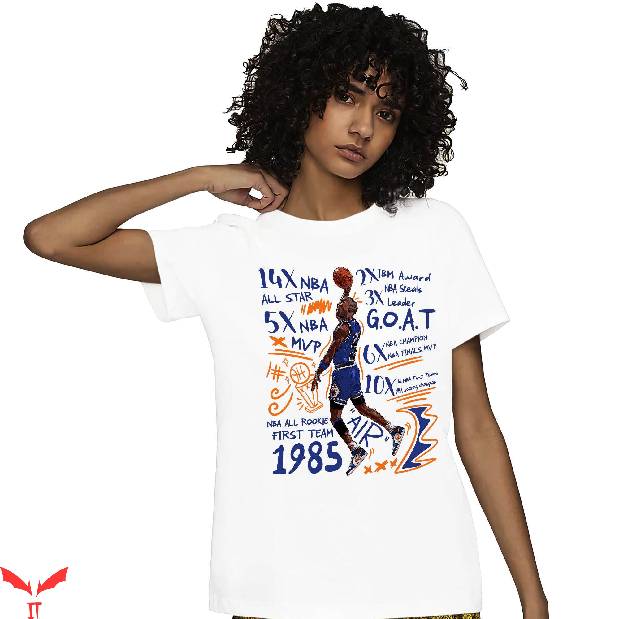 Jordan 1 T-Shirt MJ Accolades Match J1 Mid Wheaties Knick Jordan 1 T-Shirt MJ Accolades Match J1 Mid Wheaties Knick