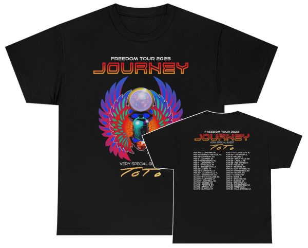 Journey 2023 Freedom Tour with Special Guest ToTo Tour Shirt
