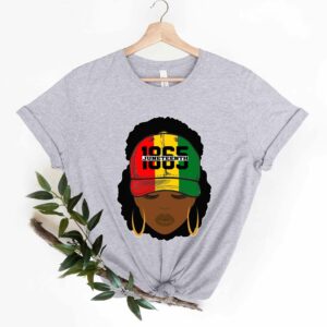 Juneteenth 1865 Afro Woman Black Lives Matter T Shirt