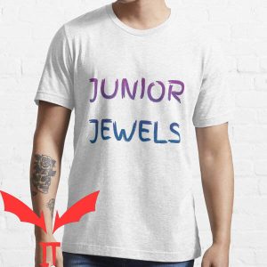 Junior Jewels T-Shirt Funny Concert Purple Blue Letters