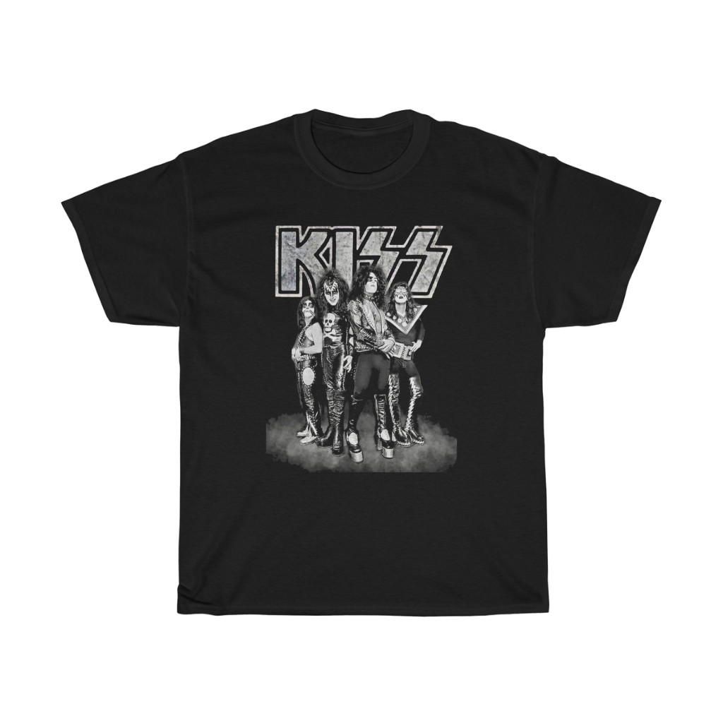 KISS 1974 Gene Paul Peter & Ace Group Shot Shirt KISS 1974 Gene Paul Peter & Ace Group Shot Shirt