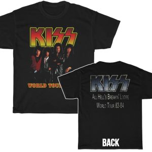 KISS 1983-84 Lick It Up All Hells Breakin’ Loose World Tour Shirt