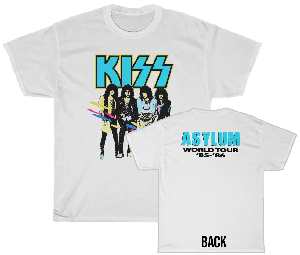 KISS 1985-86 Asylum Era World Tour Shirt KISS 1985-86 Asylum Era World Tour Shirt