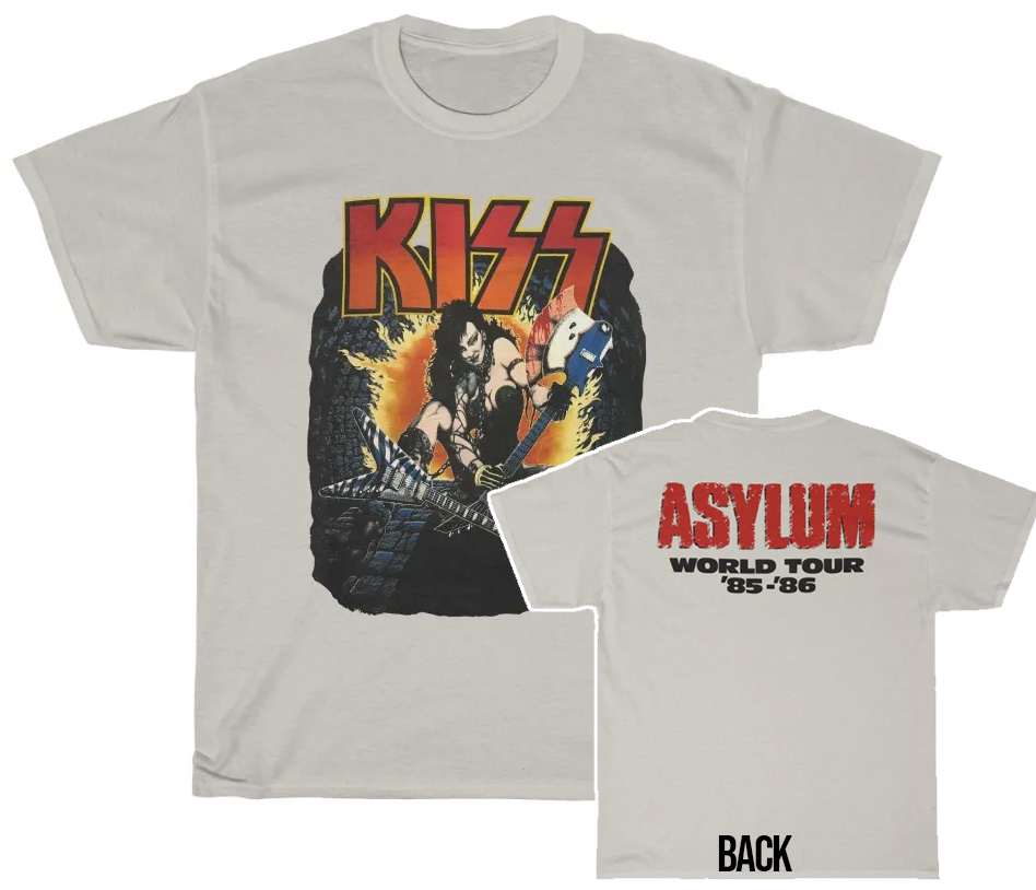 KISS 1985-86 Asylum Slavegirl Tour Shirt KISS 1985-86 Asylum Slavegirl Tour Shirt