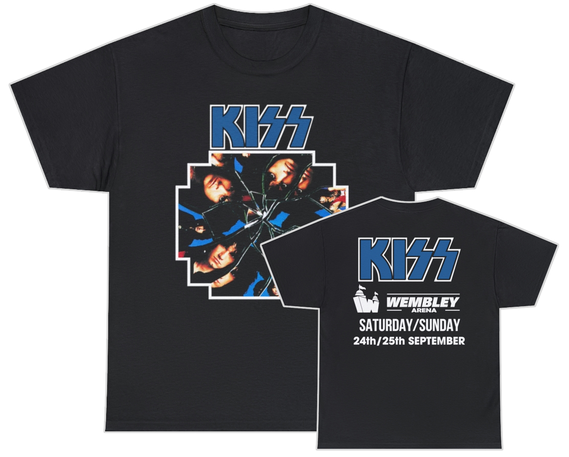 KISS 1988 Crazy Nights Tour September 24-25 Wembley Arena Event Shirt KISS 1988 Crazy Nights Tour September 24-25 Wembley Arena Event Shirt