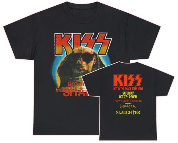 KISS 1990 Hot In The Shade October 27 New Haven Coliseum Event Shirt