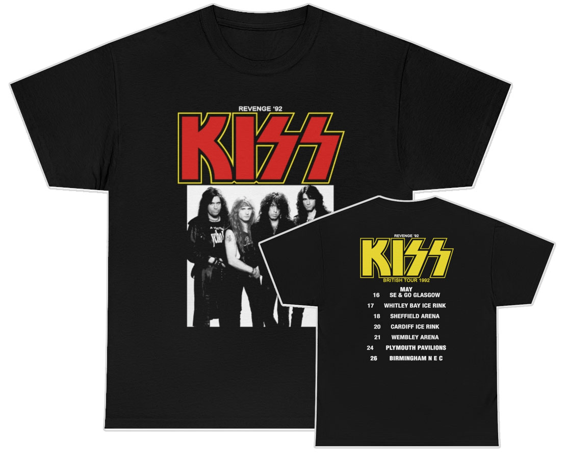 KISS 1992 Revenge UK Tour Lot Shirt KISS 1992 Revenge UK Tour Lot Shirt