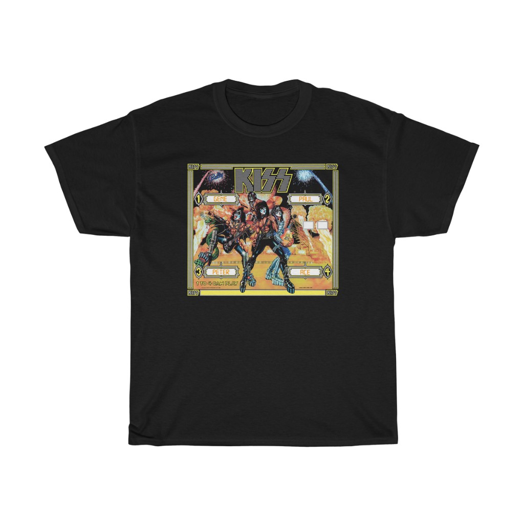 KISS Bally Pinball Machine Inspired Double Sided Shirt KISS Bally Pinball Machine Inspired Double Sided Shirt