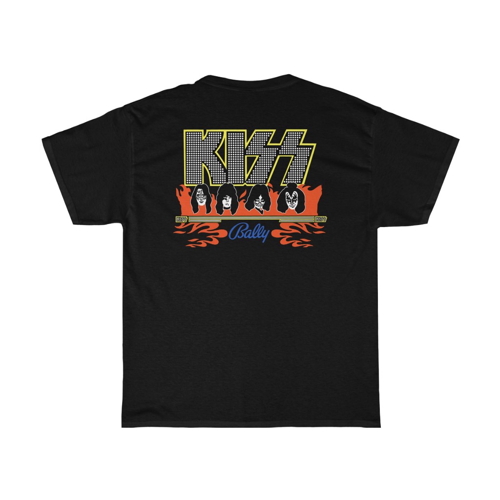 KISS Bally Pinball Machine Inspired Double Sided Shirt KISS Bally Pinball Machine Inspired Double Sided Shirt