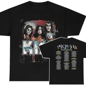 KISS Custom 1974 Paul Stanley Bandit Makeup Group Photo Tour Shirt