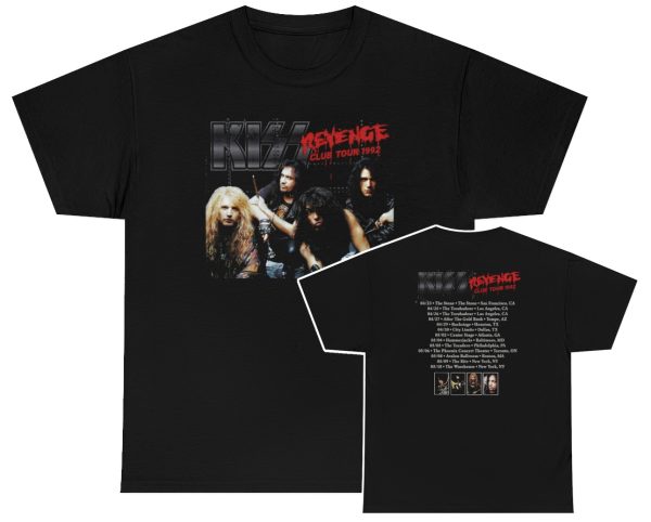 KISS Custom 1992 Revenge Club Tour Shirt