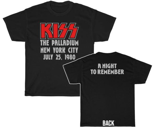 KISS Eric Carr Debut July 25, 1980 Palladium New York City Event Shirt
