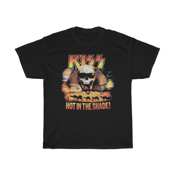 KISS Hot In The Shade Modern Destressed Design Shirt