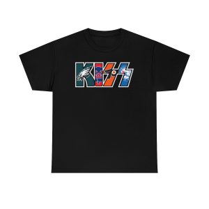 KISS Logo with Philadelphia Sports Team Logos Shirt
