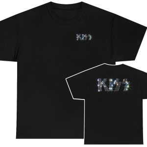 KISS Self Titled Debut Era Diamond Logo Double Sided Shirt