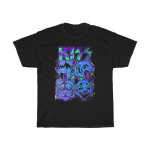 KISS Tigers In Makeup Shirt
