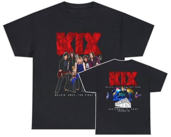KIX September 17, 2023 Walkin’ Away Merriweather Post Pavilion Columbia, MD The Final Show Custom Event Shirt