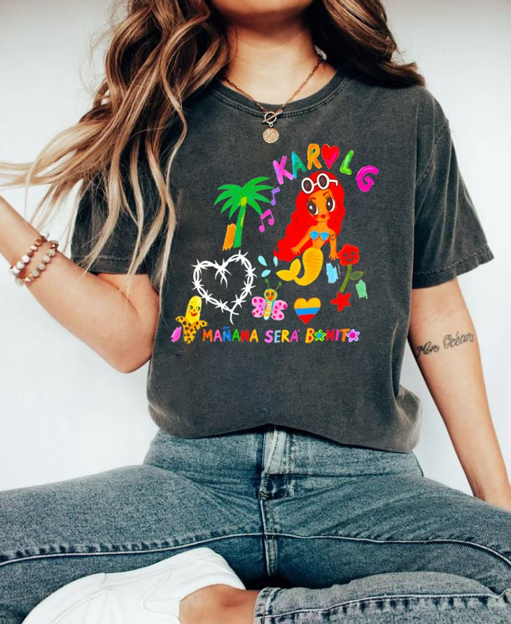 Karol G New Ma�ana Sera Bonito Sirena Birthday Sweatshirt Karol G New Ma�ana Sera Bonito Sirena Birthday Sweatshirt