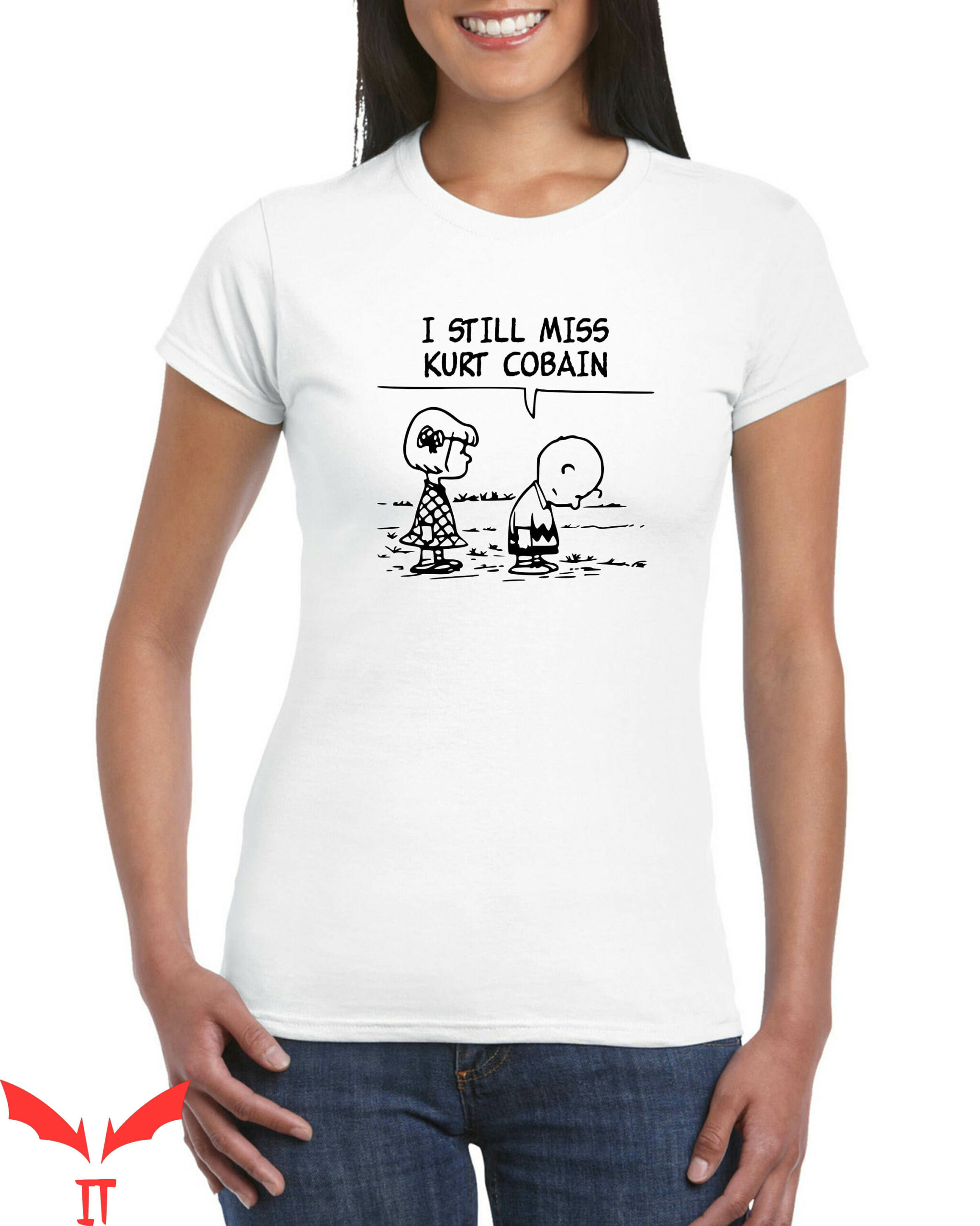 Kirt Cobain T-Shirt I Still Miss KC Grunge Rock Vintage Kirt Cobain T-Shirt I Still Miss KC Grunge Rock Vintage