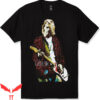 Kirt Cobain T-Shirt Red Jacket Guitar Photo Grunge Rock