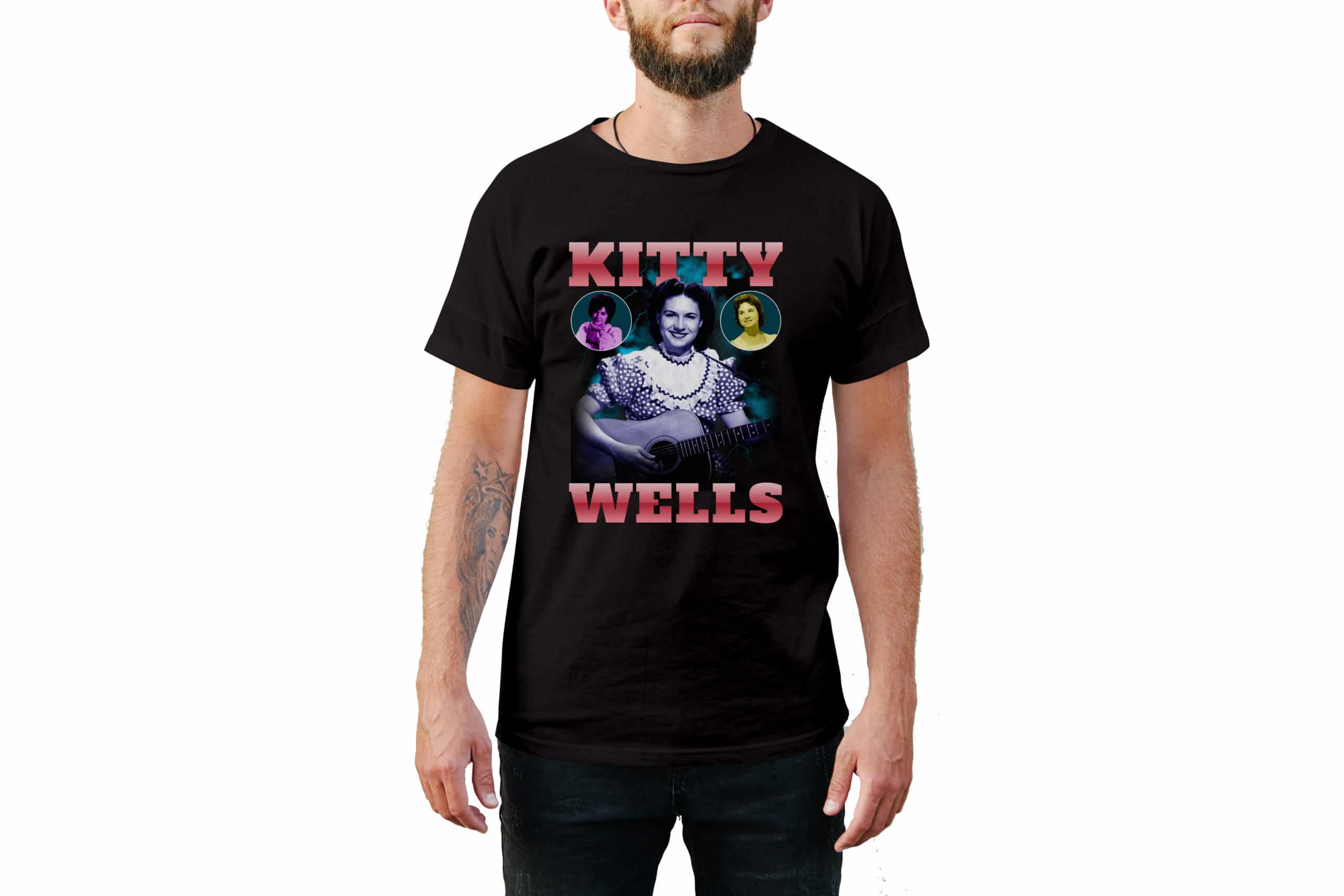 Kitty Wells Vintage Style T-Shirt Kitty Wells Vintage Style T-Shirt