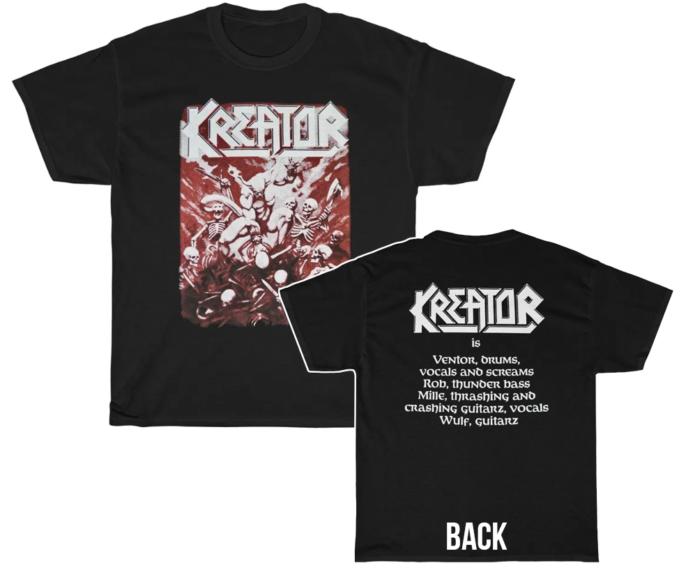 Kreator Pleasure Kill Original Design T-Shirt Kreator Pleasure Kill Original Design T-Shirt
