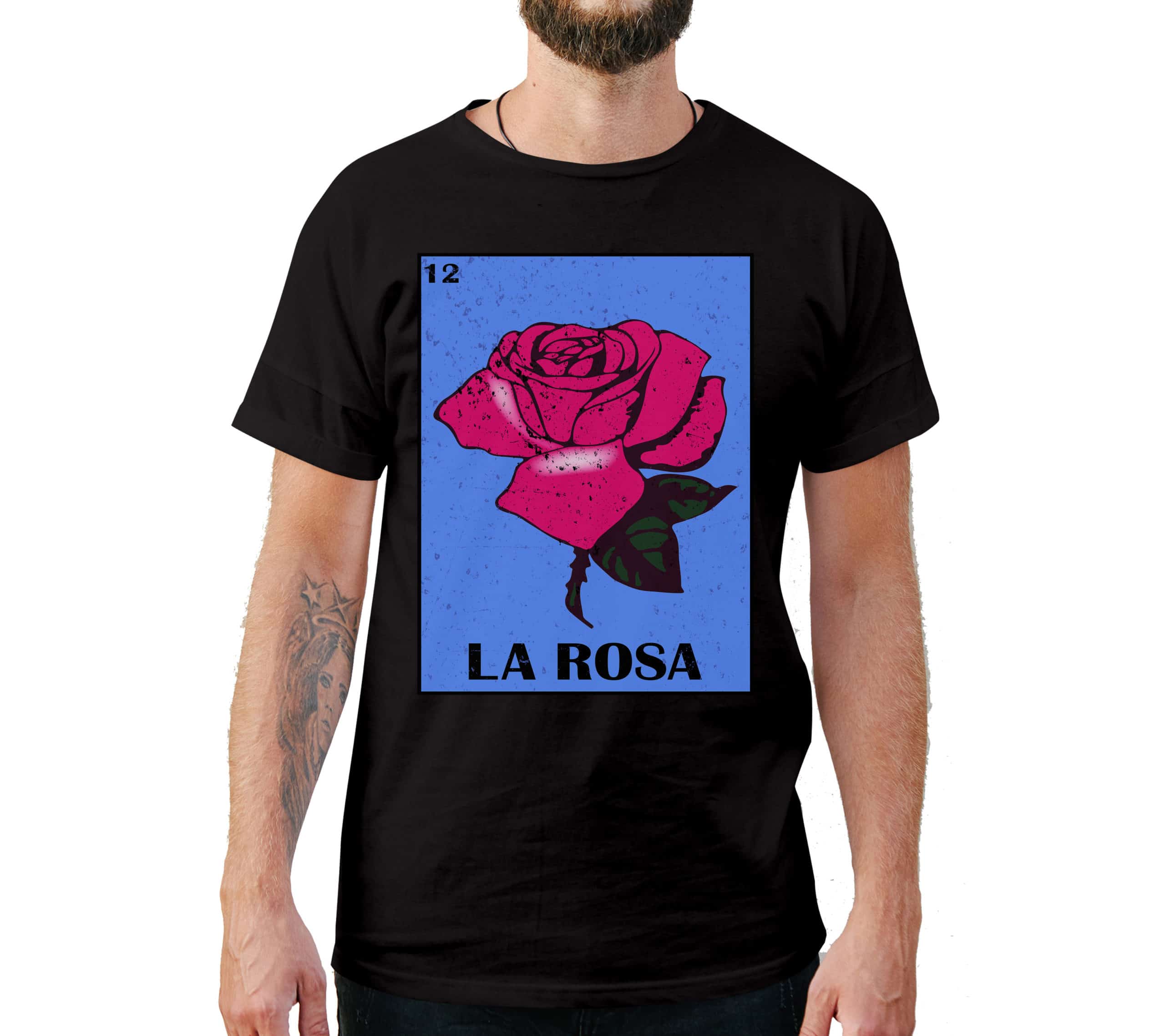 La Rosa Loteria Card Style T-Shirt La Rosa Loteria Card Style T-Shirt