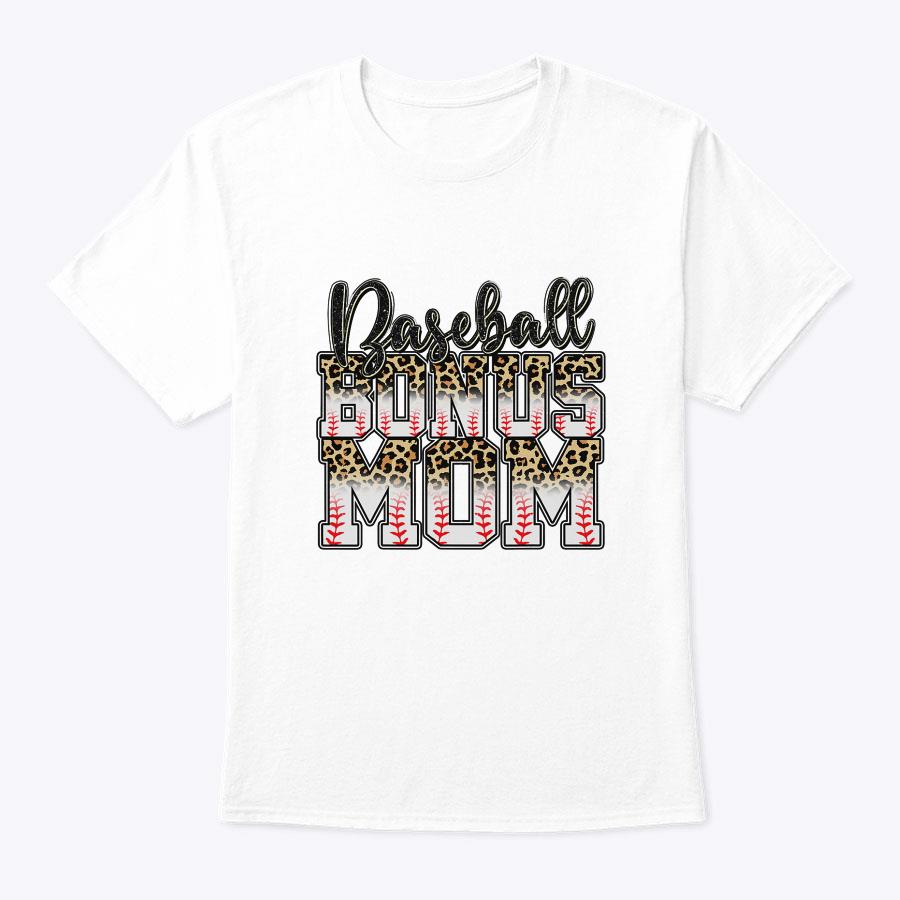 Leopard Baseball Bonus Mom Stepmother Mother's Day T-Shirt Leopard Baseball Bonus Mom Stepmother Mother's Day T-Shirt
