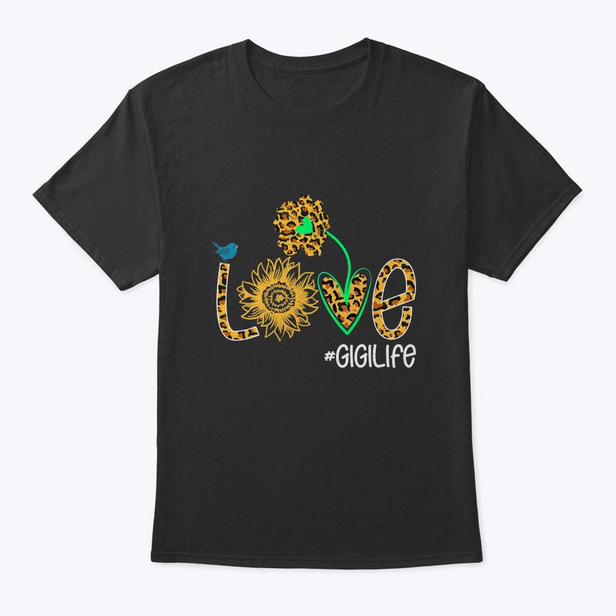 Leopard Love Gigi Life Sunflower Mother's Day Gift Womens T-Shirt Leopard Love Gigi Life Sunflower Mother's Day Gift Womens T-Shirt