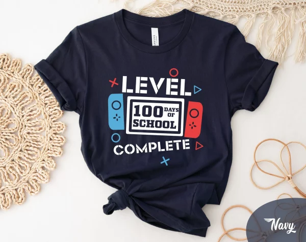 Level 100 Days Of School Complete Video Game T Shirt
