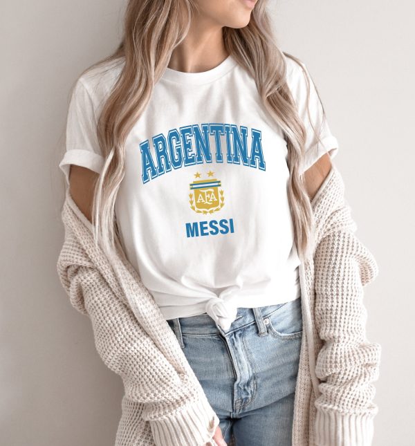 Lionel Messi Soccer Argentina World Cup 2022 Shirt