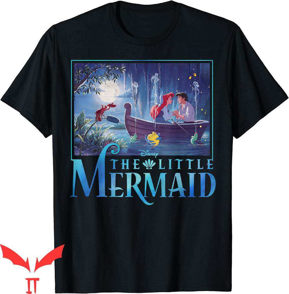 Little Mermaid T-Shirt Disney Ariel And Eric Grotto Portrait Little Mermaid T-Shirt Disney Ariel And Eric Grotto Portrait