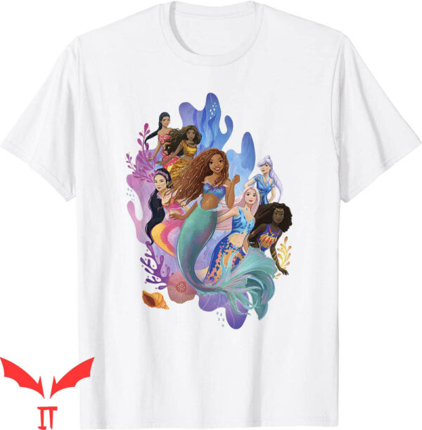 Little Mermaid T-Shirt Disney Ariel And Sisters Group Shot