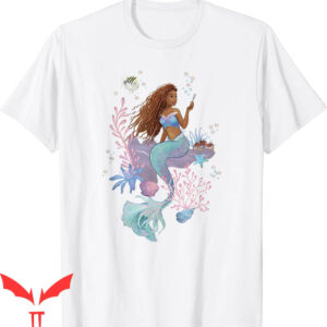 Little Mermaid T-Shirt Disney Ariel Sebastian And Flounder