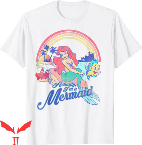 Little Mermaid T-Shirt Disney Pastel Rainbow Retro