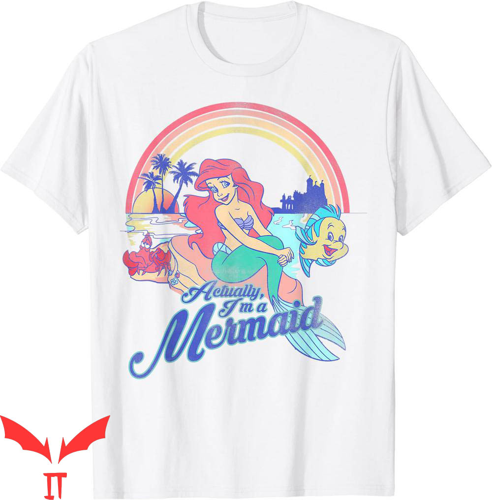 Little Mermaid T-Shirt Disney Pastel Rainbow Retro Little Mermaid T-Shirt Disney Pastel Rainbow Retro