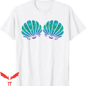Little Mermaid T-Shirt Mermaid Sea Shell Bra Costume