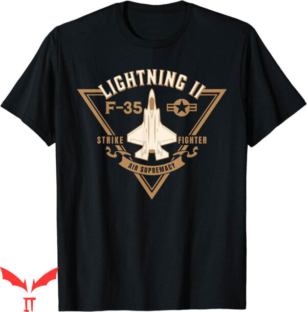 Lockheed Martin T-Shirt Lightning Fighter Military Aircraft