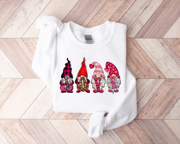 Love Gnome Valentines Sweatshirt Shirt