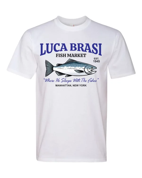 Luca Brasi Fish Market The Godfather Graphic T-Shirt