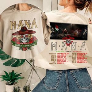 MANA Mexico Lindo Y Querido Tour 2 Sides Style T-Shirt