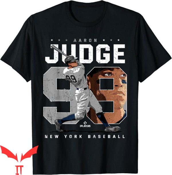 MLB Vintage T-Shirt Aaron Judge Number Portrait Baj New York