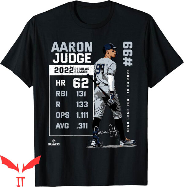 MLB Vintage T-Shirt Record 62 Aaron Judge New York