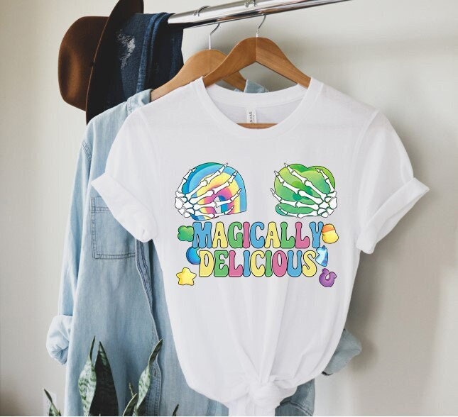 Magically Delicious St Patrick's Day Skeleton Hands Holding Shirt Magically Delicious St Patrick's Day Skeleton Hands Holding Shirt