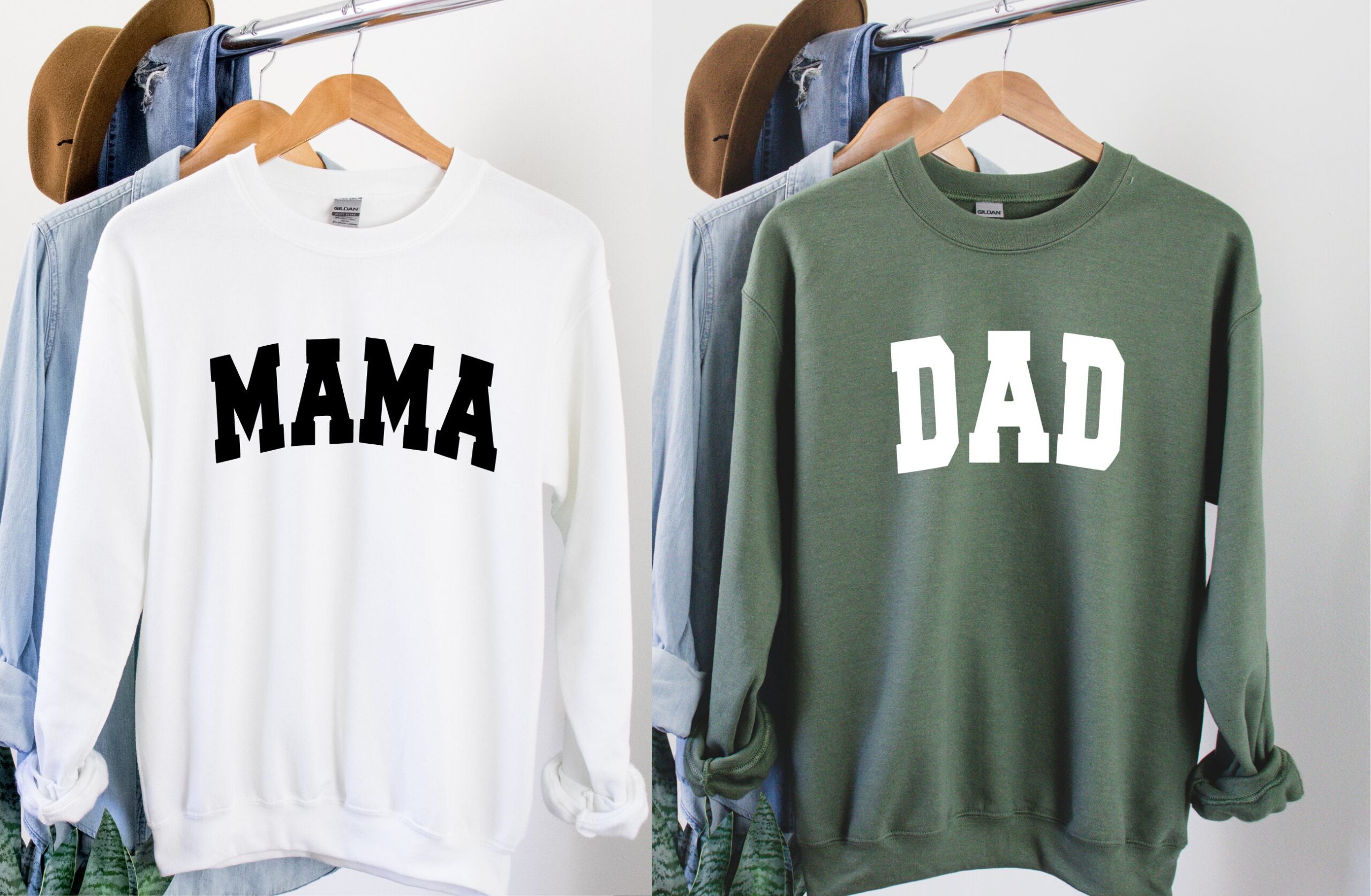 Mama Dad Couples Sweatshirt Gift For Mama Dad Couples Sweatshirt Gift For