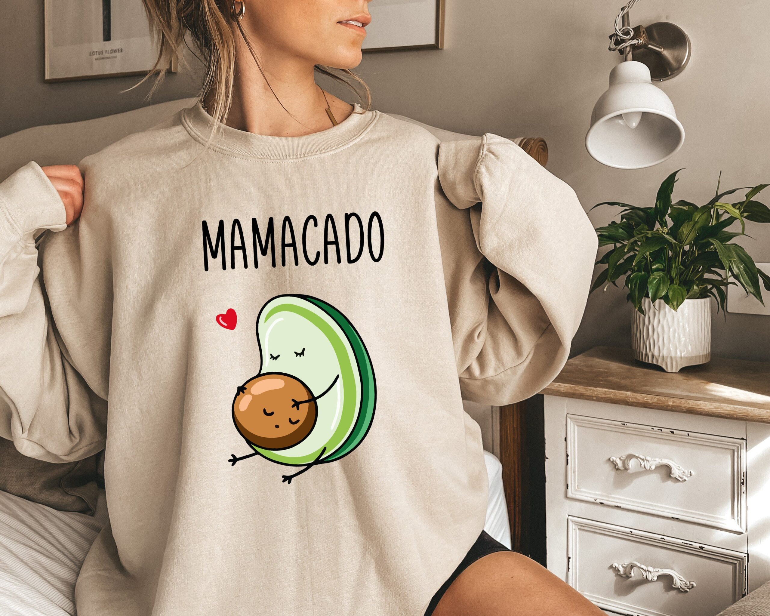Mamacado Baby Announcement Maternity New Mom Sweatshirt Mamacado Baby Announcement Maternity New Mom Sweatshirt