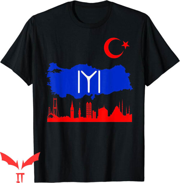 Map On T-Shirt Kayi Tribe Flag On The Turkey Over Istanbul