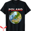 Map On T-Shirt Poland On The World Map Polonia DNA