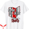 Map On T-Shirt Retro Ohio Map Blame It All On My Roots